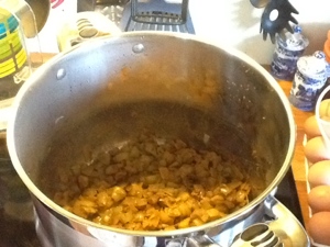 Onion Coated in Spices